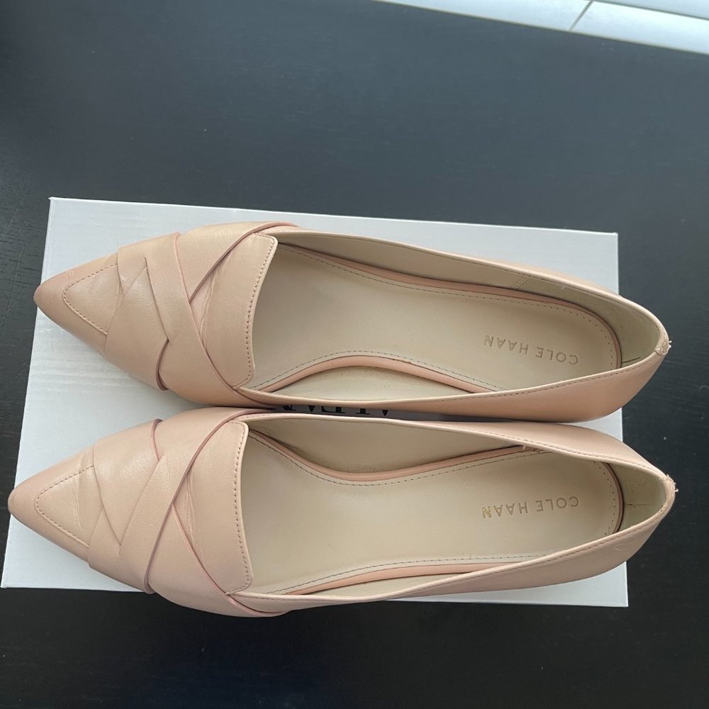 Cole Haan Women’s Rose Pink Loafers Comfort Shoes Heel 23mm/<1in Size 8